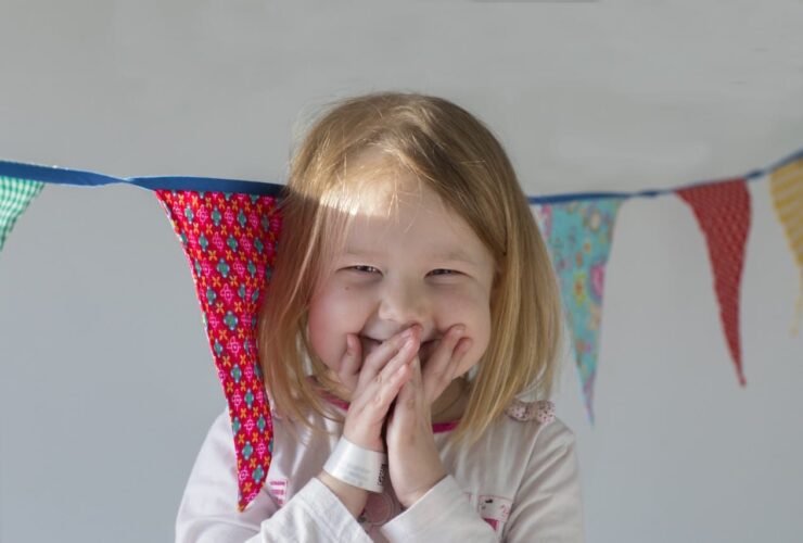 Foto vrolijk op fonds